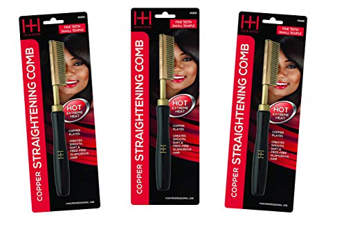 Annie Straightening Comb, Fine Teeth PACK OF 3