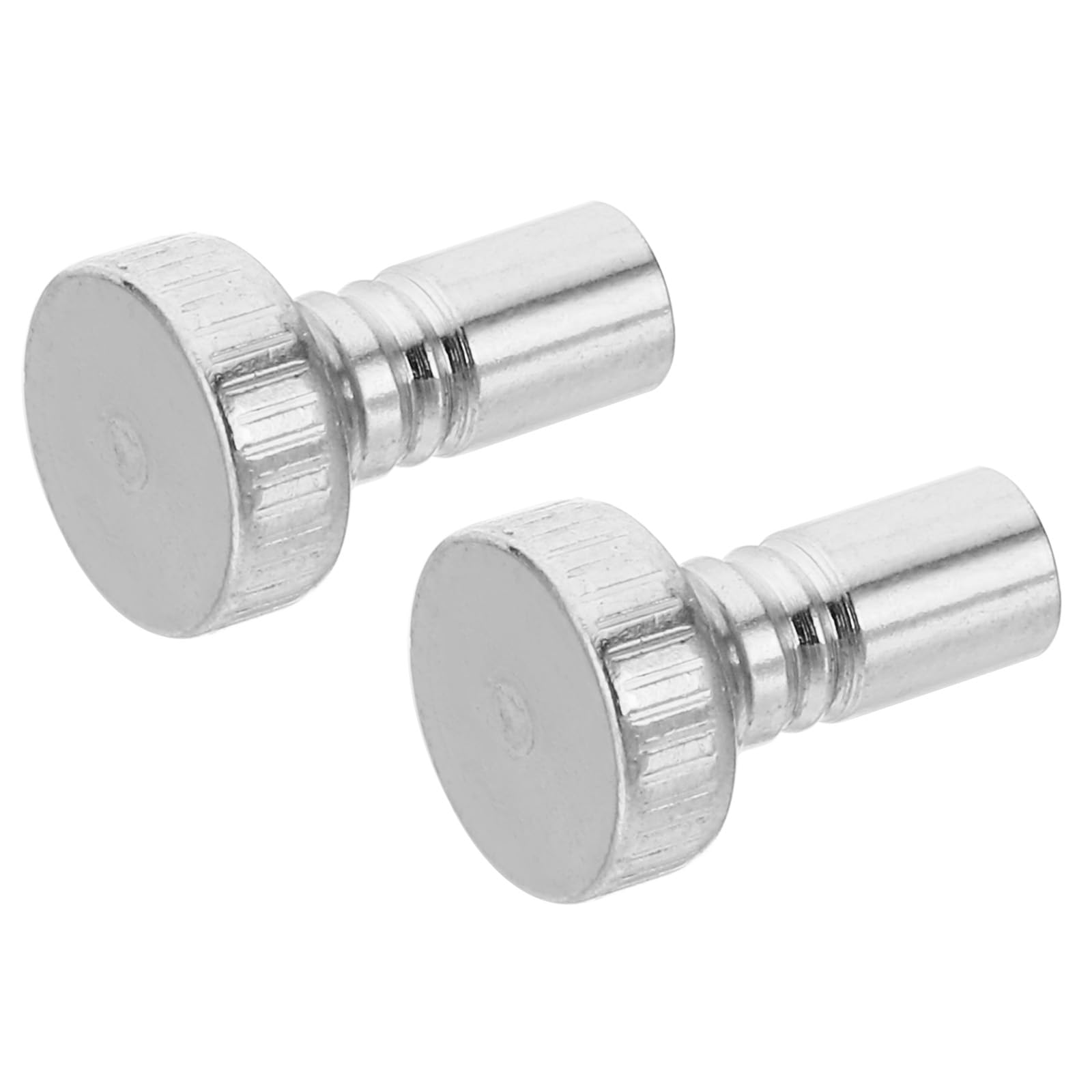 sourcing map Lamp Switch Knob Replacement Silver Tone Metal On/Off Light Lamp Standard Size Replacement for Light and Fan Fixtures Pack of 2