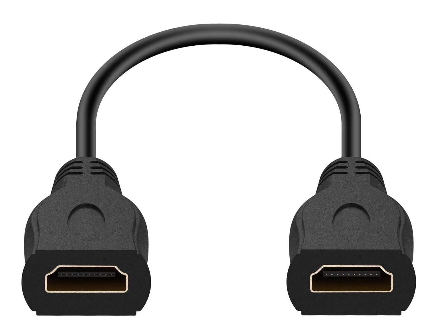 NISHTECH HDMI Extender Female to Female cable for HDTV, Laptop PC, Projector and etc - Black (30CM)-picture-18