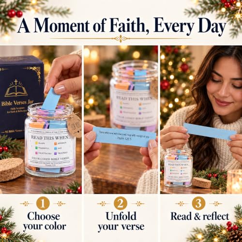 Read This When Bible Verses Jar – Birthday Gifts for Women, Christian Gifts, Christmas Gift for Women, Gift for Mom from Daughter - Image 5