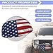 JOAIFO Vehicle Winch Cover Universal Winch Protection Cover All-Weather Automotive Winch Accessories Ideal for Electric Winches Cover American Flag Transparent Butterfly