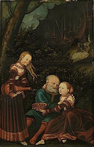 Tableau Tête du Christ couronné d'épines 60x90cm Lucas Cranach l'Ancien