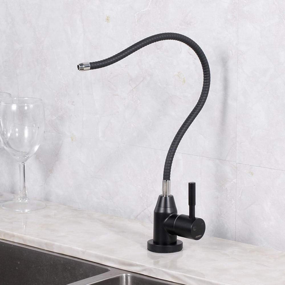 Grifos Filtro de Agua Potable de ósmosis de 1/4 '' Grifo de Cocina Grifo de Agua Limpia de Acero Inoxidable Agua Potable Directa conectada al Dispositivo de Agua Pura Grifo de tubería