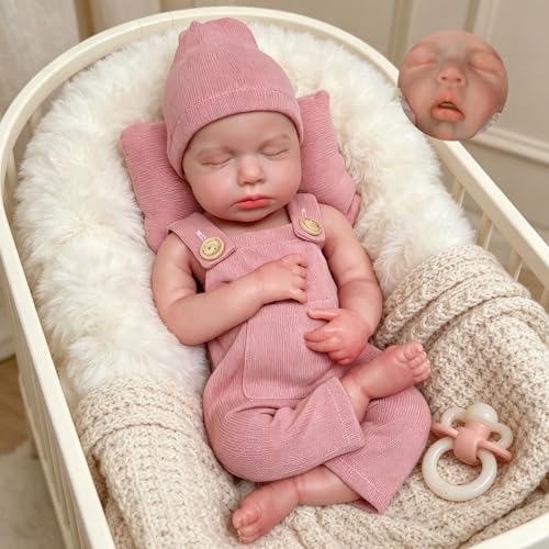 Muñeca Reborn Realista de Silicona de 18 Pulgadas miniatura 1