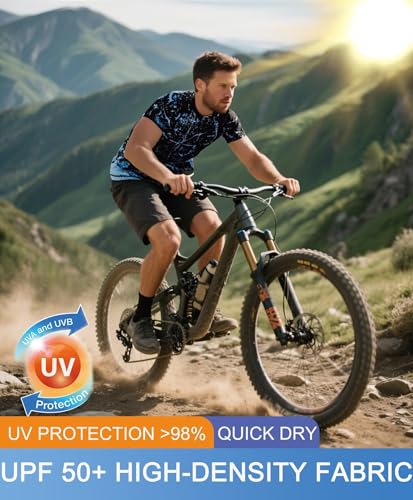 Men's Rashguard Swim Shirt Short Sleeve UPF 50+ Sun Protection Shirt SPF Quick Dry Water Lightweight Shirt4