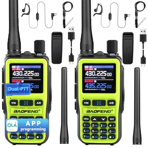 Image of BAOFENG UV5RMINI Two Way Radio NOAA Weather Radio Dual PTT 999CH Survival Radio APP Programming Copy Frequency Ham Radio