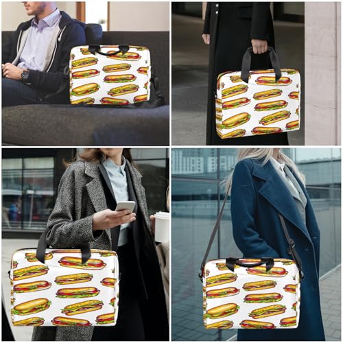 Maletín para portátil 16 pulgadas diseño hot dog resistente al agua miniatura 7