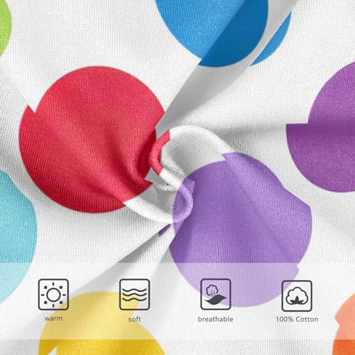 ODAWA Boys Cotton Briefs Underwear Rainbow Polka Dots Cotton Underwear Boys 5t Boys Underwear3