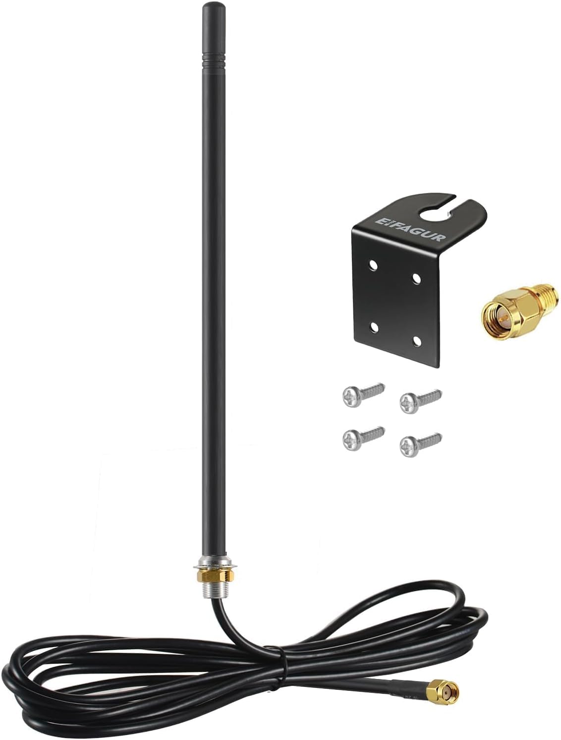 Antenne WiFi extérieure double bande 9 dBi 2,4 GHz 5 GHz/5,8 GHz pour points d'accès routeur WiFi, caméra IP de sécurité sans fil, caméra de camping-car, Eifagur