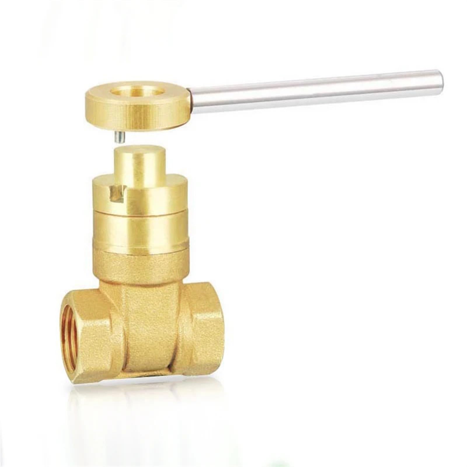 Válvula de compuerta DN25 antirrobo con llave magnética para evitar cortes de agua