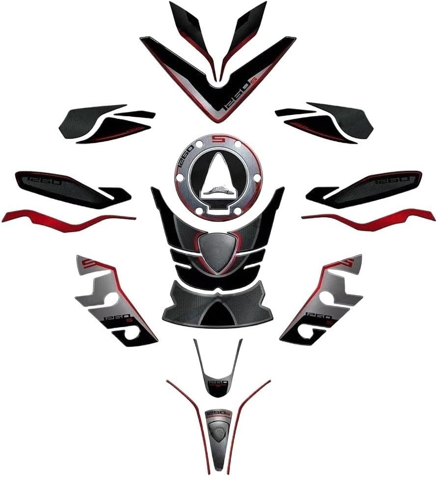 Motorcycle Tank Pad for Multistrada 1260S 2020 Motorcycle Accessories Fuel Tank Pad Protector Covers Stickers Kit