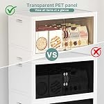 240QT Lockable Plastic Storage Bins, 5 Pack Collapsible Cabinets - Image 5