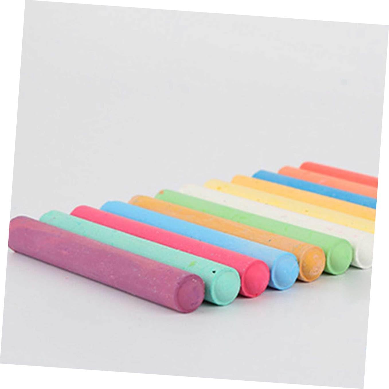 STOBOK 36piezas Tizas De Sin Polvo y Solubles Agua Para Pizarra Tizas Lavables y Seguras Para Dibujo y Escritura Clases y Manualidades