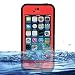 Redpepper iPhone 5c Case Cover Waterproof Dirtproof Snowproof Shockproof Skin Hard Phone Shell with Rugged Protection for Apple iPhone 5c (Black / Red)