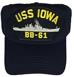 EC USS Iowa BB-61 HAT - Navy Blue - Veteran Owned Business