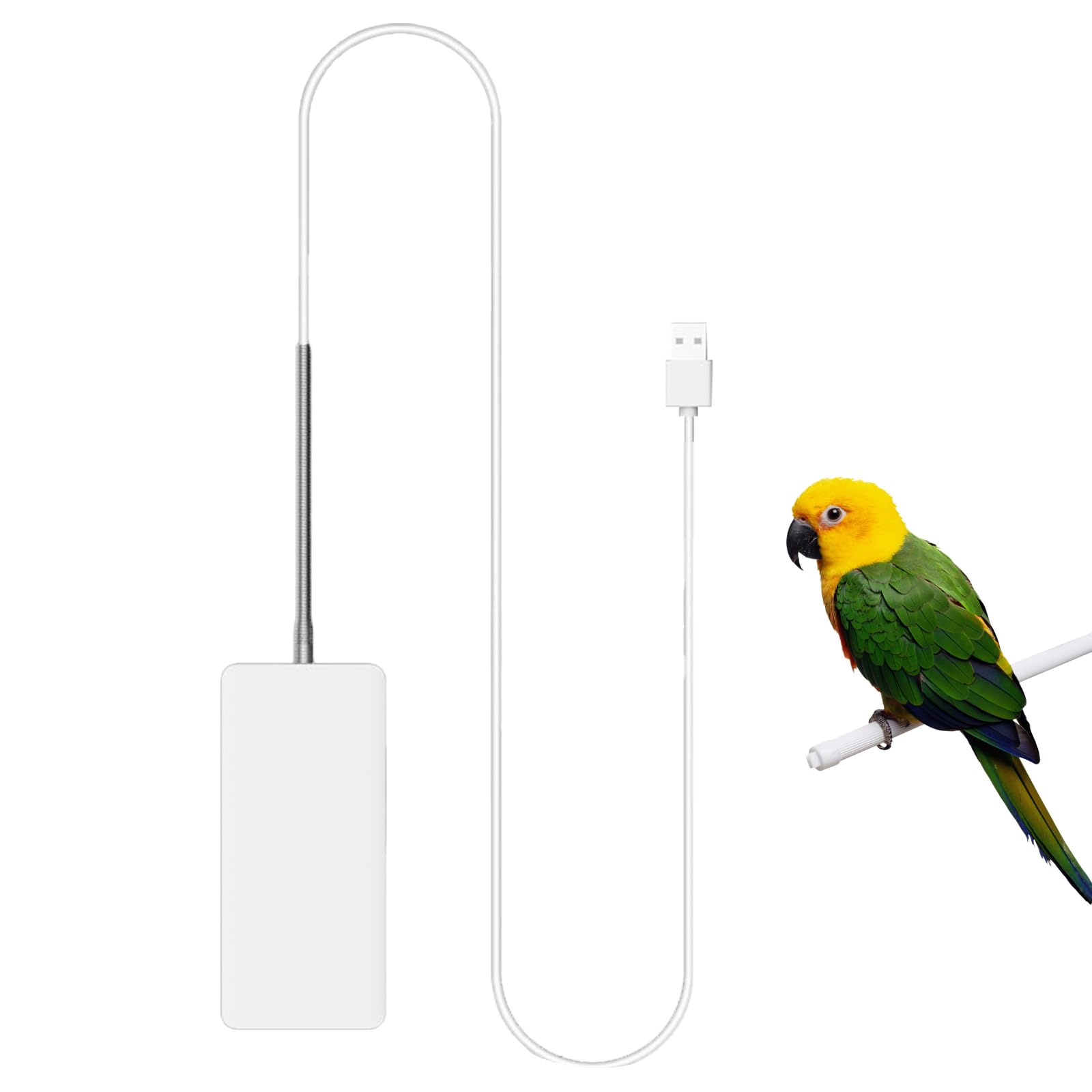PAVIKE 鳥かごヒーター インコ保温ヒーター 鳥用保温ヒーター 加熱鳥止まり木 ほっととり暖寄りそい ヤケド防止保温ペット用品 省エネ/均一発熱 ハムスター ウサギ インコ フクロモモンガ カナリア オウム セキセイインコ オカメインコ ヨウム用