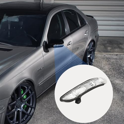 Anlseiod Blinkerleuchten Rechts für CLS C219 E-Klasse W211 S-Klasse W221 C216 Aussenspiegel Spiegelblinker Blinkleuchten glasklar LP-5278 A2198200521