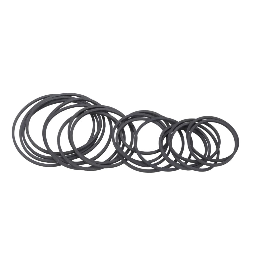 Elnwnnkc 20PCS Rubber Belts for Tape Players and Video Recorders Turntable Common Bands Repair Belts 35-65mm