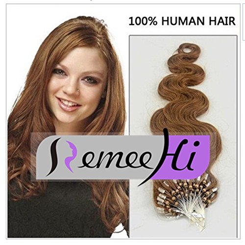 Extensions cheveux humains brésiliens extensions micro ring boucles ondulées