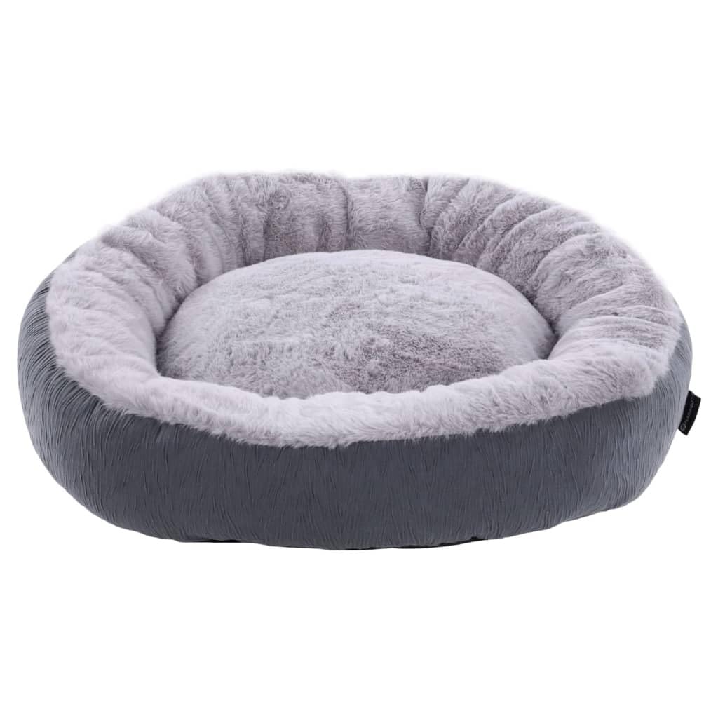 Panier SUZA Flamingo rond gris 50x50x15 cm pour couchage chien et chat