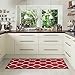Produktbild COSY HOMEER Kitchen Rug Non Slip Backing for Kitchen Floor Runner Rug with Water Absorbent Specialized in Machine Washable (Rotwein, 60 * 120cm)