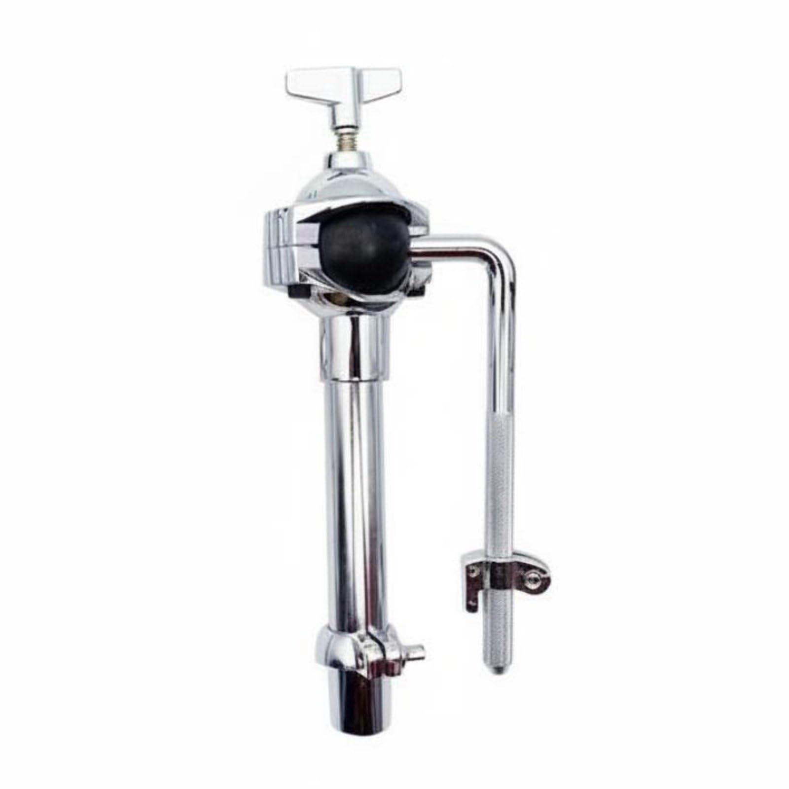 Support de Tom Orientable Bras de Tom à Rotule Finition Chromée pour Scène , Tige Courte