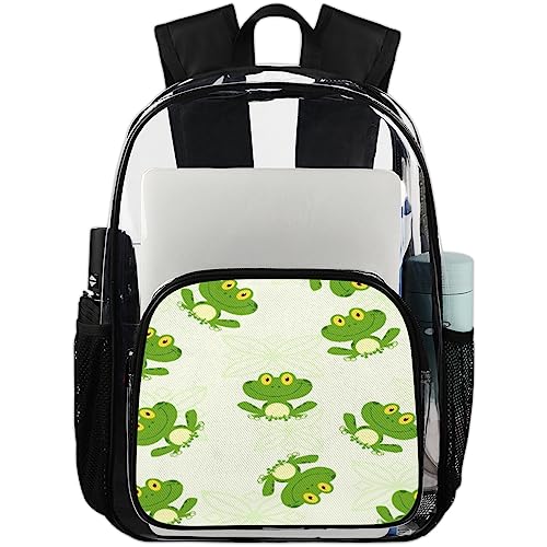 Sac à dos transparent imperméable anti-pluie en PVC de 20.5L à motif ludique