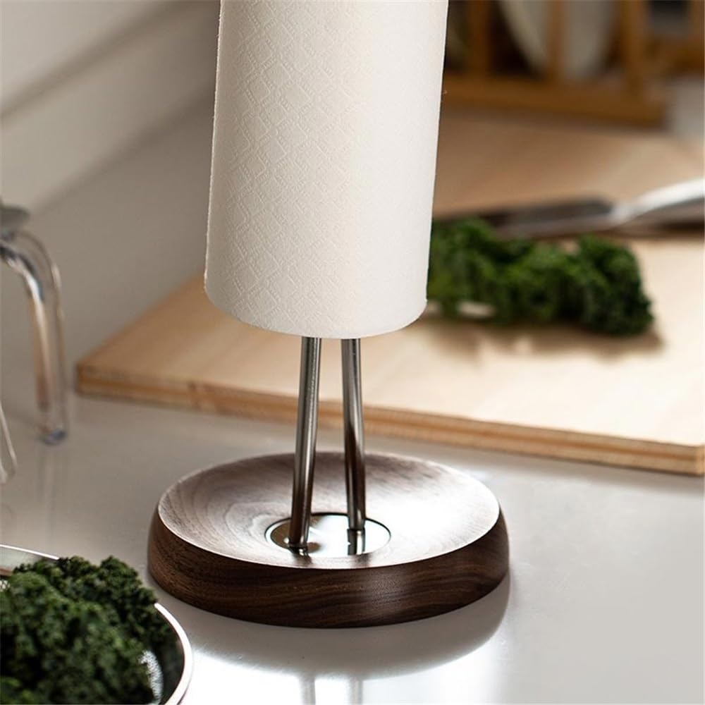 Porta Carta da Cucina Portarotolo da Cucina in Acciaio Inox Portarotolo Verticale for Asciugamani di Carta - Portarotolo da Cucina Multiuso e Organizer salvaspazio Porta Rotolo Cucina