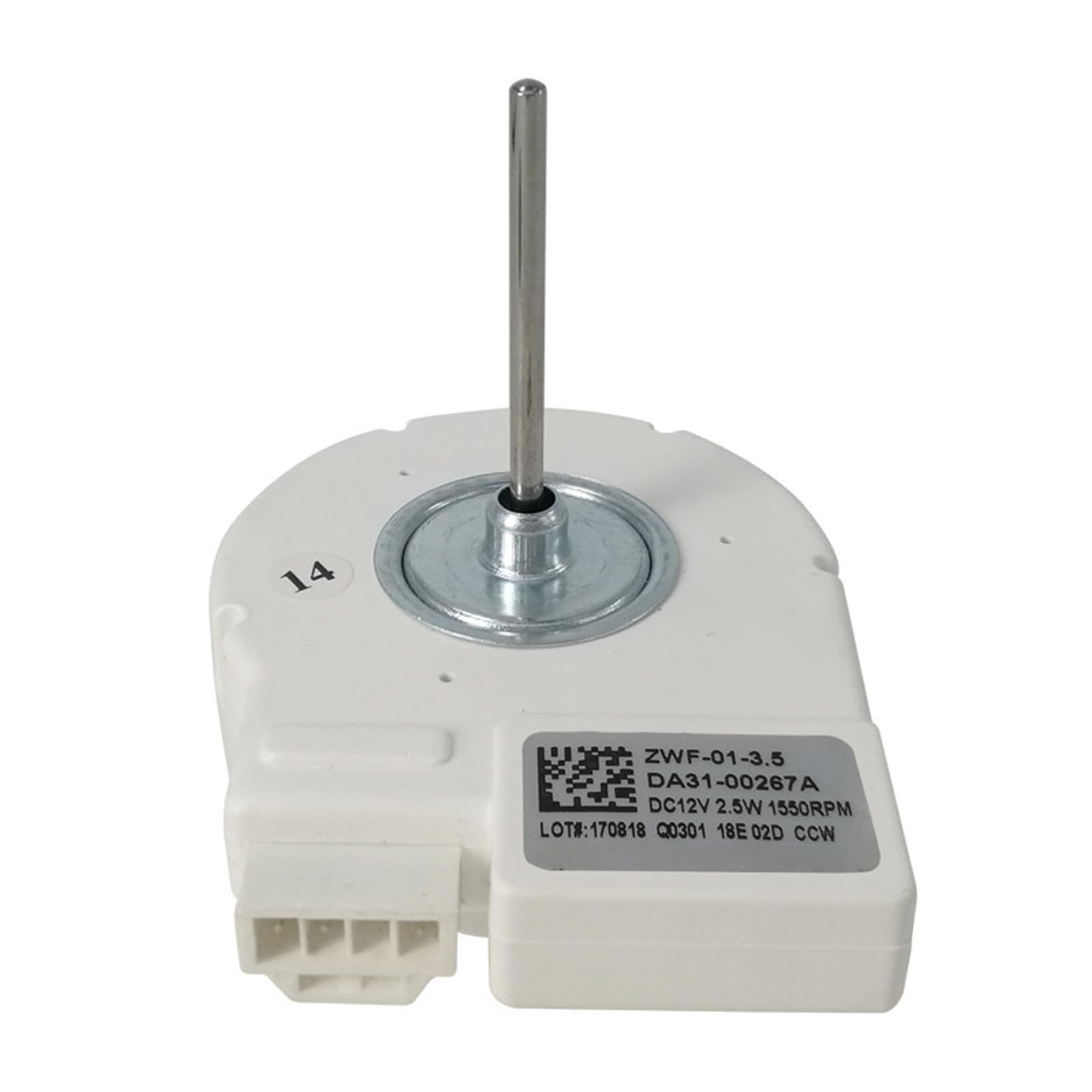 Kaeltsyn Replacement Condenser Fan Motor for Refrigerator 12V 2.5W 1550RPM Works with Numerous Part Numbers Cooling Fan Replacement