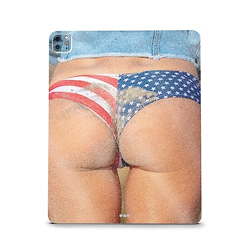 Image of MightySkins Carbon Fiber Skin Compatible with Apple iPad Pro 12.9 inch M2 6th Gen (2022) Full Wrap Kit - Sandy Cheeks | Protective, Durable Textured Carbon Fiber Finish | Easy to Apply | Made in The USA
