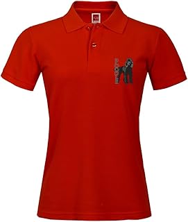 BettyBryant Elegante Polo de Deporte al aire libre Camisa corta con Cuello Caniche Impreso