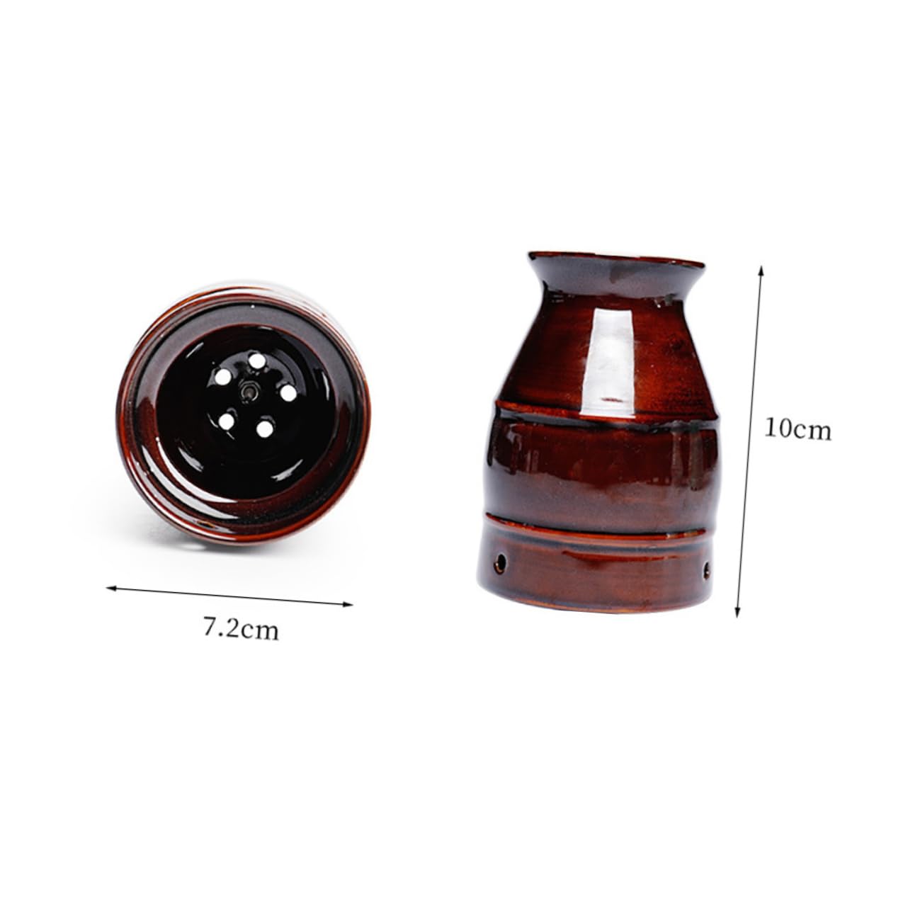 SOESFOUFU 1pc Moxibustion Cup Smokeless Moxa Cover Moxibustion Apparatus Fumigation Apparatus Body Massager Moxa Pot Moxa Massager Ceramic Moxibustion Pot Moxibustion Can Ceramics Brown