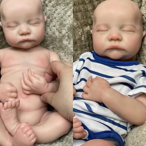 Muñeca bebé de silicona realista de 18 pulgadas miniatura 4