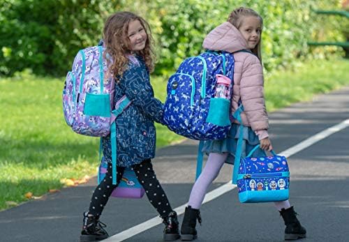 FRINGOO® Girls Boys Multi-compartment School Backpack Waterproof Fits Laptop 17'' (H:44cm*L:29cm*W:21cm, Unicorn Sky)