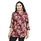 Maple Clothing Women's Short Kurta Cotton Indian Tunic Top Kurti (Maroon, XXL)