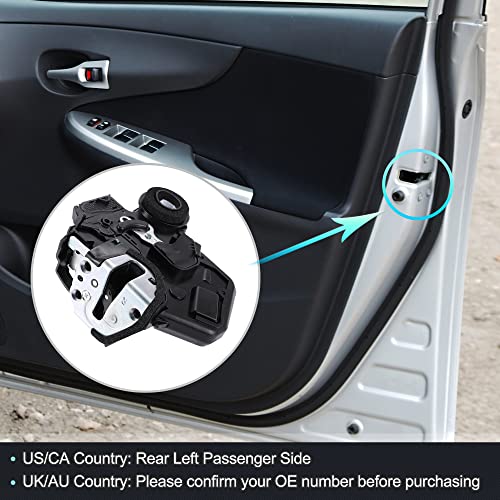 Image of X AUTOHAUX Power Door Lock Actuator Motor Rear Right Passenger Side for Toyota 4Runner Limited, SR5, Sport 2003-2009 69050-60091