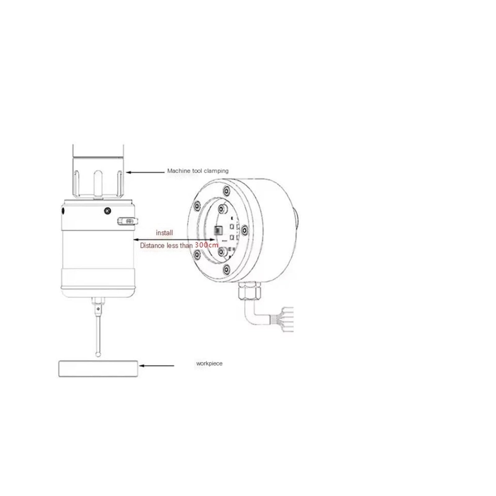 Kantentaster-Sonden-Kit GP-800, for CNC-Bearbeitungszentren 3D-Kantentaster-Zentrierstangen
