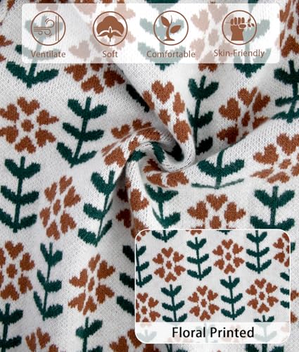 Girls Cardigan Long Sleeve Button Front Sweater Toddler Kids Knit School Uniforms Sweaters with Pockets 3-12 Years