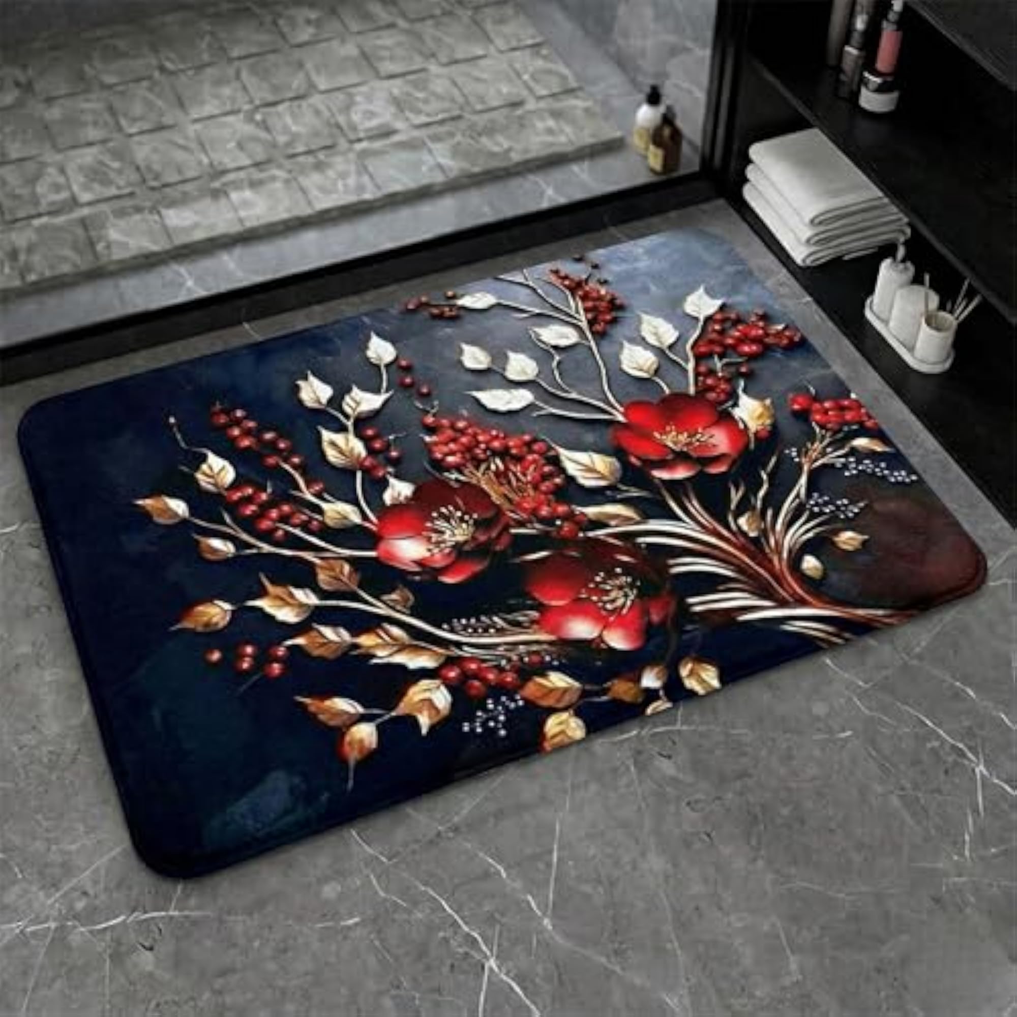 Water Absorbing Quick Dry Anti Slip Bath Rug