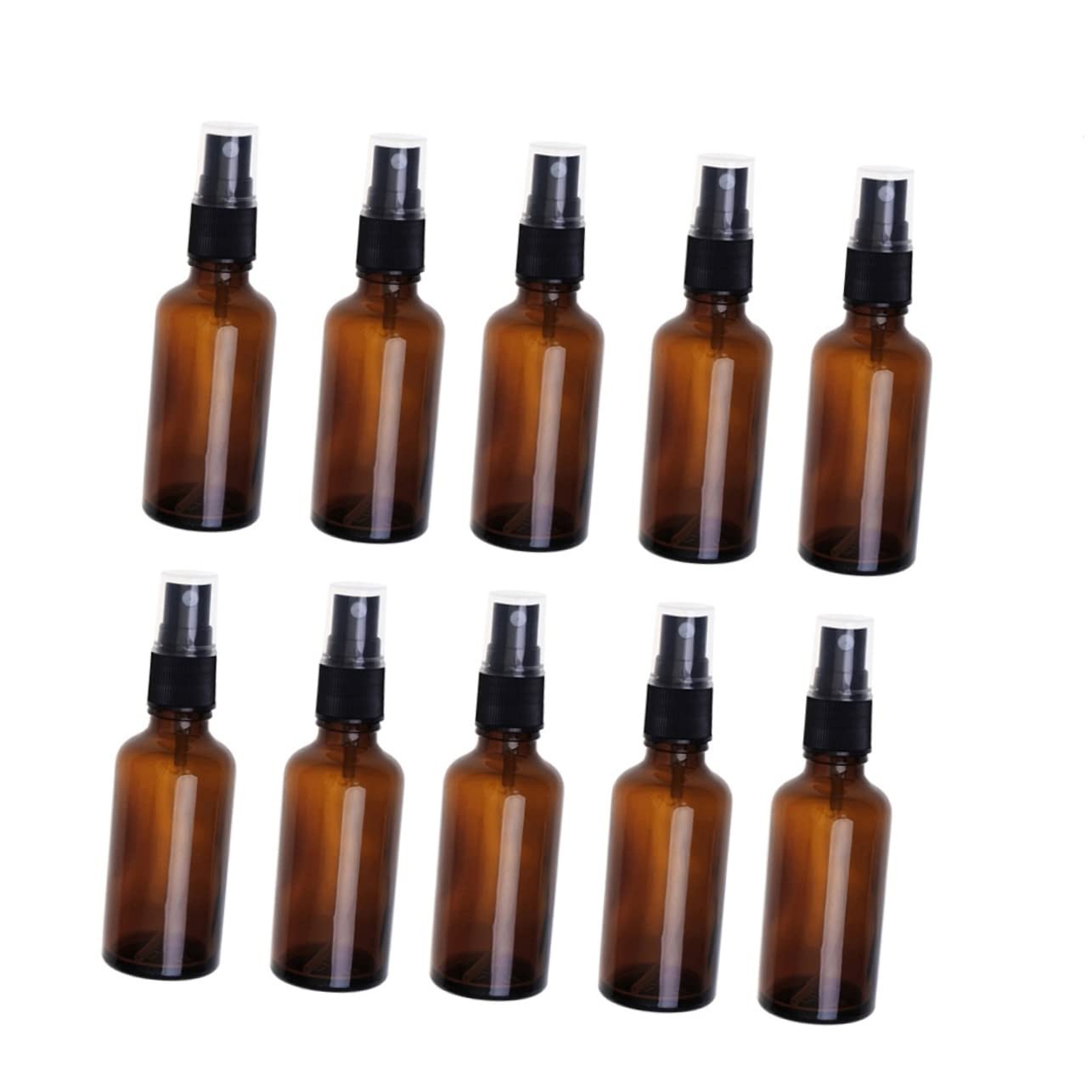 FOMIYES 20pezzi Flacone Spray Vuoto Vetro Marrone Flacone Cosmetico da Viaggio Portatile per Profumi Oli Essenziali e Altri Articoli