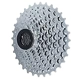 Hycline Bike Cassette, 9 Speed 11-32T Chrome-Plated Bicycle Cassette Cycling Lightweight Replacement...