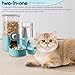 PRITOK Automatischer Futter und Wasserspender: 2 Stück Futterspender und Wasserspender für Haustiere, Set zur Fütterung von Hund und Katze, Hängend Futterspender für Katzen, Hunde Blau