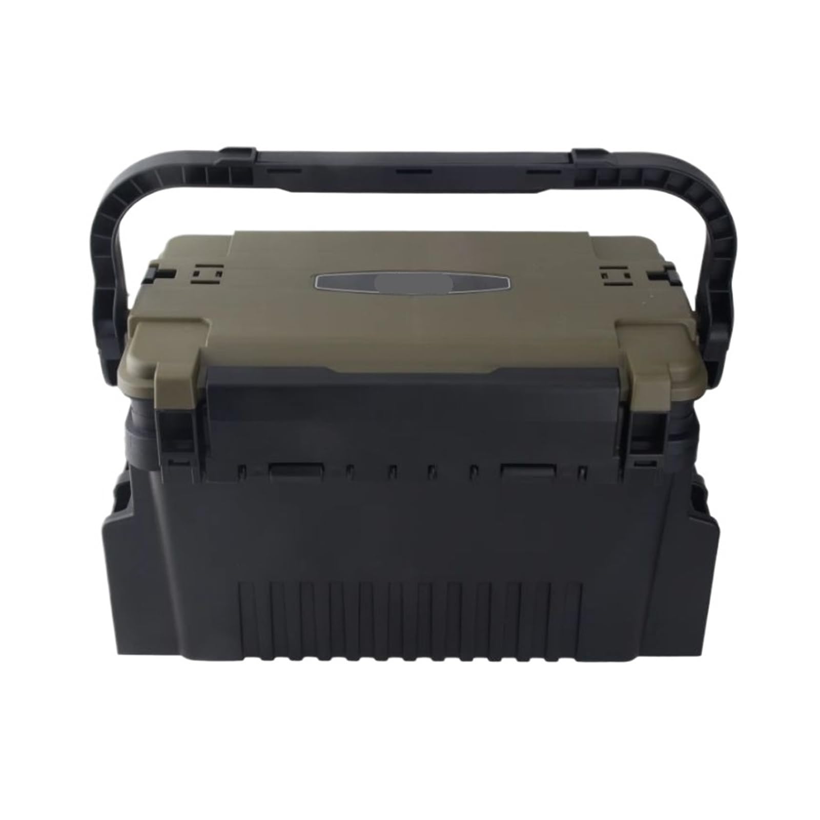 Large Multi-Function Fishing Tackle Organizer Thickened Storage Box(Brown L 1pc box)