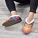 ALAZA Art Flamingo Sunset Bird House Fleece Slippers Comfy Bedroom Shoes Anti-Slip for Women US 7-8
