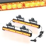 Nilight 17 Inch 2-in-1 LED Traffic Advisor Warning Light Bar,Amber