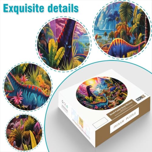Puzzle de 1000 piezas redondo de dinosaurios, el regalo perfecto 6