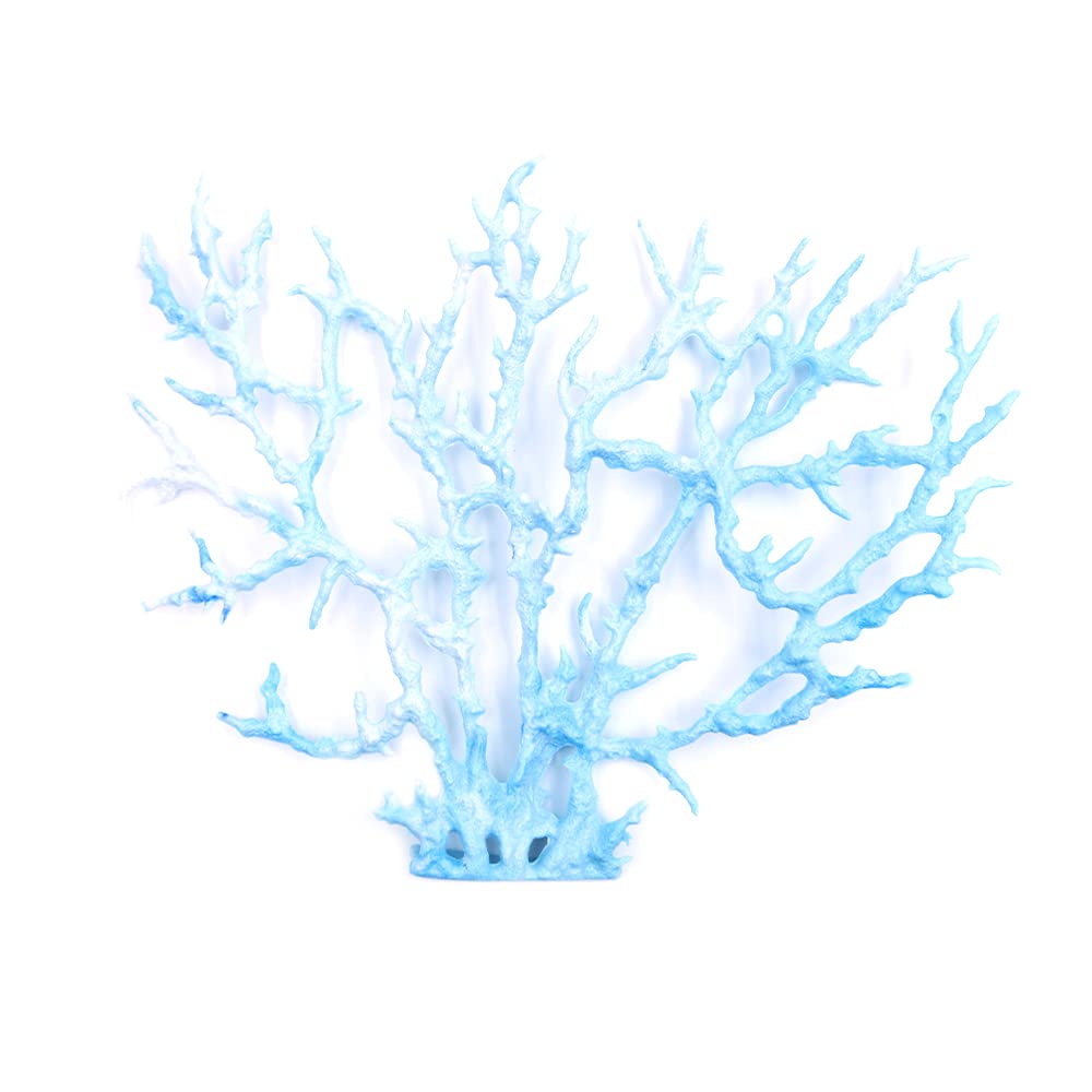 Decorazione Per Acquario In Resina - Corallo Blu Marino, Pianta Artificiale Realistica - Foto 11