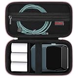 Elonbo Carrying Case Compatible with NIIMBOT B1 Label Maker Machine, Portable Mini Wireless Bluetooth Label Printer Travel Bag, Small Handheld Labeler Storage Holder, Mesh Pocket Fits Label Paper