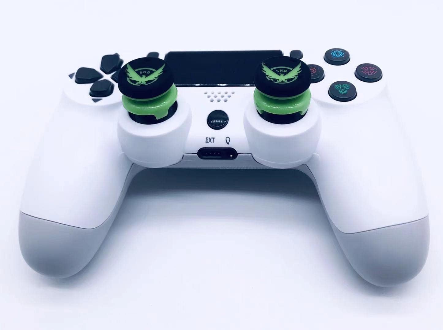 Silicone Analog Extender Thumb Grip Cover Joystick Cover Thumb Stick Cover Plus Height Joystick Cover for Playstation 4 PS4 Xbox 360 PS3 (Green)