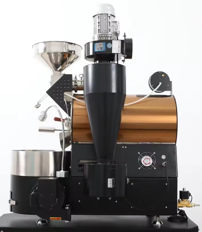 Stainless Steel Coffee Bean Roast Half Hot Air Coffee Toaster Gas Roasting Machine
